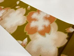 桜模様織出し袋帯